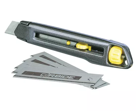 Нож Interlock с выдвижным лезвием 18 мм, 165 мм STANLEY (4-10-018), фото  | SNABZHENIE.com.ua