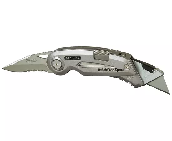 Нож с 2-мя лезвиями QuickSlide Sport Utility Knife, 120 мм STANLEY (0-10-813), фото  | SNABZHENIE.com.ua