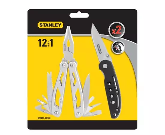 Плоскогубцы Multitool комбинированные 12 в 1 и складной карманный нож STANLEY (STHT0-71028), фото  | SNABZHENIE.com.ua