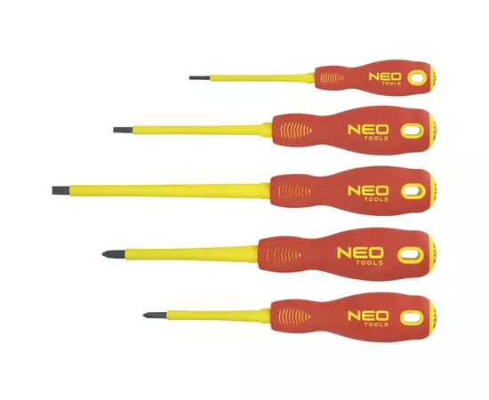 Набір викруток діелектричних, 1000 В, набір 5 шт, NEO tools (04-220), фото  | SNABZHENIE.com.ua