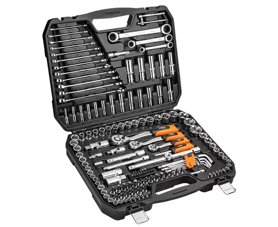 Головки сменные 150 шт., 1, 4, 3, 1/2" NEO tools (08-668), фото  | SNABZHENIE.com.ua