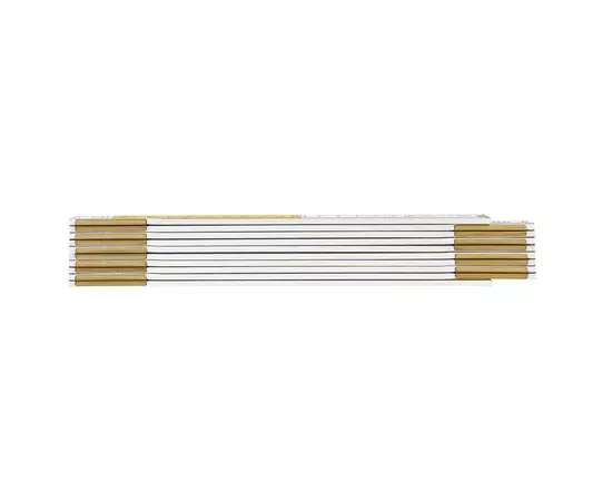 Метр складной деревянный 2 м, бело-желтый NEO tools (74-020), фото  | SNABZHENIE.com.ua