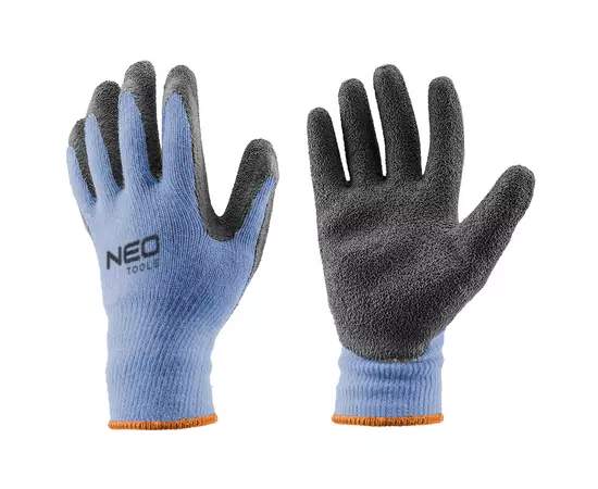 Перчатки рабочие, х/б, сторона ладони с латексным покрытием NEO tools (97-600), фото  | SNABZHENIE.com.ua