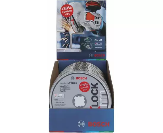 X-LOCK Standard for Inox 10 x 115 x 1 x 22,23 мм, пряме різання BOSCH, фото  | SNABZHENIE.com.ua