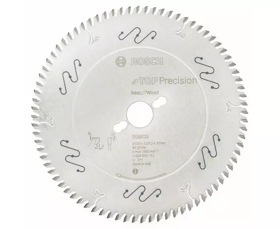 Пильный диск Top Precision Best for Wood 250 x 30 x 3,2 мм, 80 BOSCH, фото  | SNABZHENIE.com.ua