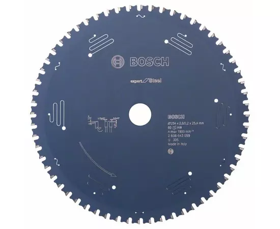 Пиляльний диск Expert for Steel 254 x 25,4 x 2,6 мм, 60 BOSCH, фото  | SNABZHENIE.com.ua
