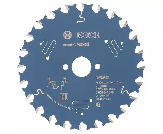 Пиляльний диск Expert for Wood 130 x 20 x 2,4 мм, 24 BOSCH, фото  | SNABZHENIE.com.ua