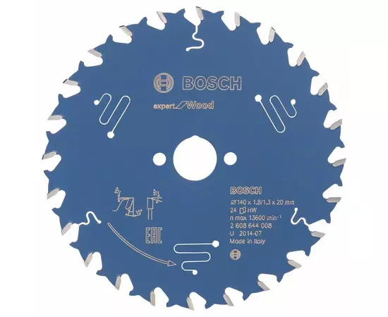 Пильный диск Expert for Wood 140 x 20 x 1,8 мм, 24 BOSCH, фото  | SNABZHENIE.com.ua