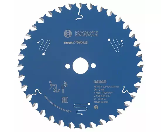 Пиляльний диск Expert for Wood 160 x 20 x 2,2 мм, 36 BOSCH, фото  | SNABZHENIE.com.ua