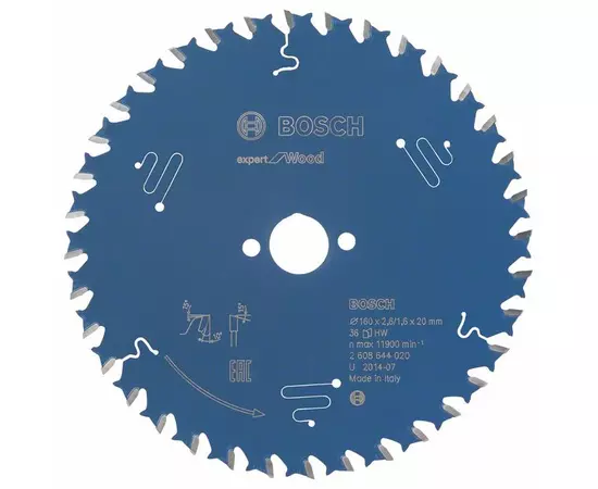 Пиляльний диск Expert for Wood 160 x 20 x 2,6 мм, 36 BOSCH, фото  | SNABZHENIE.com.ua