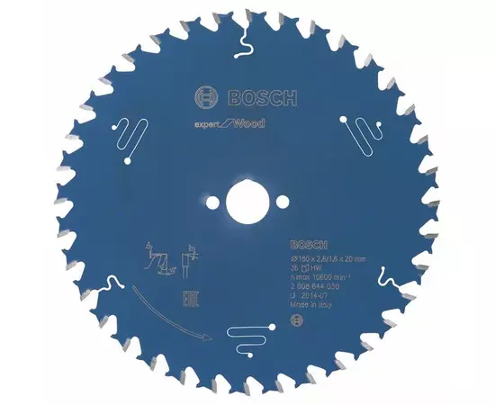 Пиляльний диск Expert for Wood 180 x 20 x 2,6 мм, 36 BOSCH, фото  | SNABZHENIE.com.ua