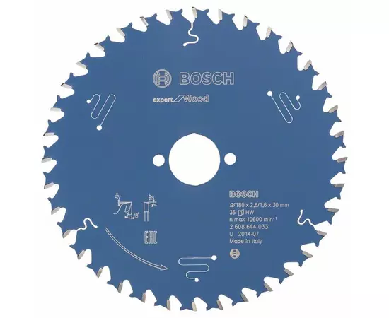 Пиляльний диск Expert for Wood 180 x 30 x 2,6 мм, 36 BOSCH, фото  | SNABZHENIE.com.ua