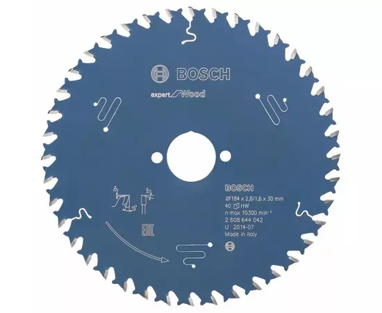 Пильный диск Expert for Wood 184 x 30 x 2,6 мм, 40 BOSCH, фото  | SNABZHENIE.com.ua
