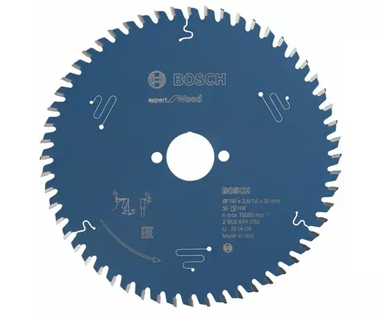 Пильный диск Expert for Wood 190 x 30 x 2,6 мм, 56 BOSCH, фото  | SNABZHENIE.com.ua