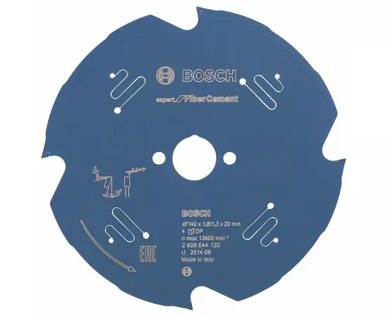 Пиляльний диск Expert for Fibre Cement 140 x 20 x 1,8 мм, 4 BOSCH, фото  | SNABZHENIE.com.ua