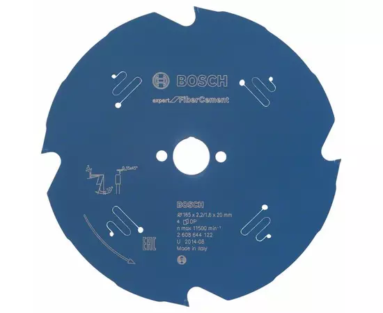 Пиляльний диск Expert for Fibre Cement 165 x 20 x 2,2 мм, 4 BOSCH, фото  | SNABZHENIE.com.ua