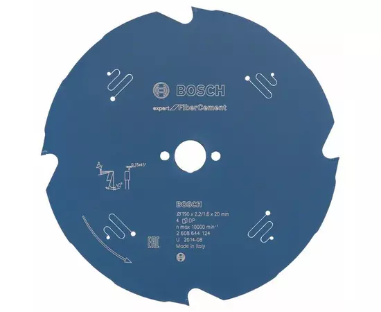 Пиляльний диск Expert for Fibre Cement 190 x 20 x 2,2 мм, 4 BOSCH, фото  | SNABZHENIE.com.ua
