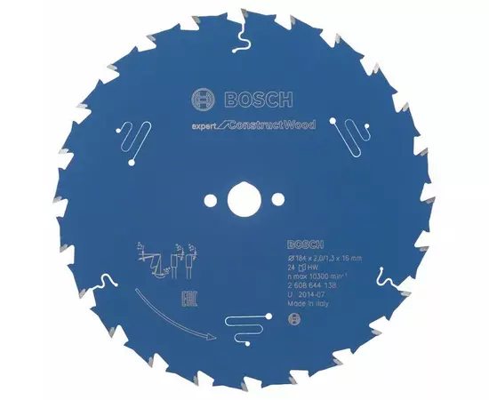 Пильный диск Expert for Construct Wood 184 x 16 x 2,0 мм, 24 BOSCH, фото  | SNABZHENIE.com.ua