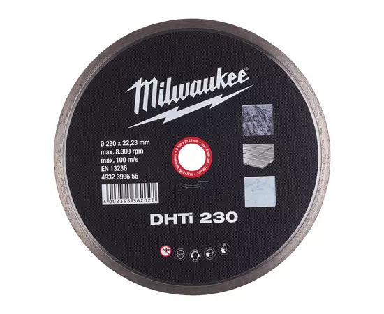 Алмазный диск DHTi 230 для керамической плитки MILWAUKEE, фото  | SNABZHENIE.com.ua