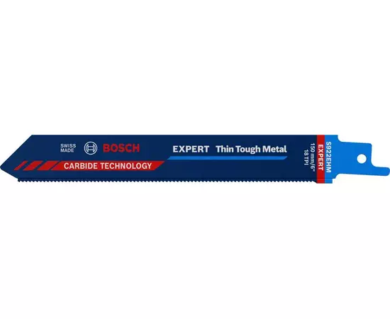 Полотно для зворотно-поступального пиляння EXPERT ‘Thin Tough Metal’ S 922 EHM, 1 шт. BOSCH, фото  | SNABZHENIE.com.ua