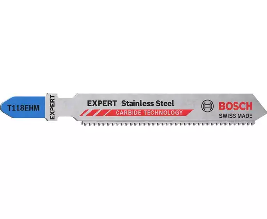 Полотна для лобзиків EXPERT ‘Stainless Steel’ T 118 EHM, 3 шт. BOSCH, фото  | SNABZHENIE.com.ua