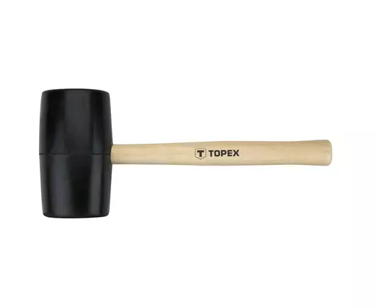 Киянка резиновая, боек 72 мм, 900 г, рукоятка деревянная TOPEX (02A347), фото  | SNABZHENIE.com.ua