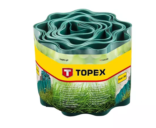 Стрічка бордюрна 10 см x 9 м TOPEX (15A500), фото  | SNABZHENIE.com.ua