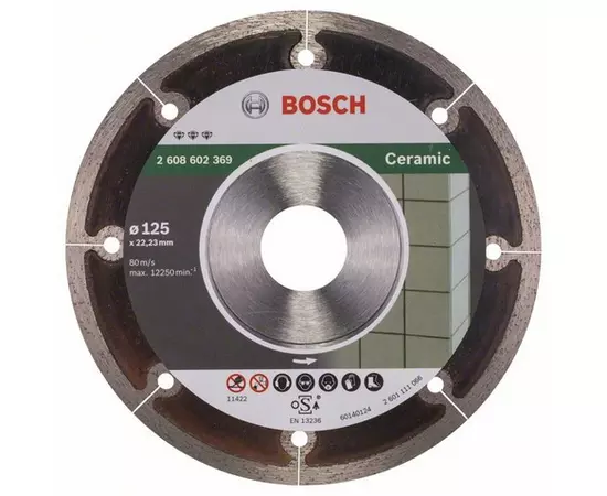 Алмазний відрізний круг 125 x 22,23 мм керамічна плитка та мармур Best for Ceramic Extraclean BOSCH (2608602369), фото  | SNABZHENIE.com.ua
