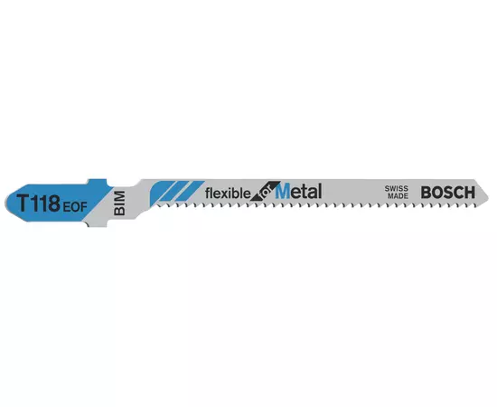 Пильное полотно для лобзика Т 118 EOF Flexible for Metal по металлу 5 шт. BOSCH (2608634237), фото  | SNABZHENIE.com.ua