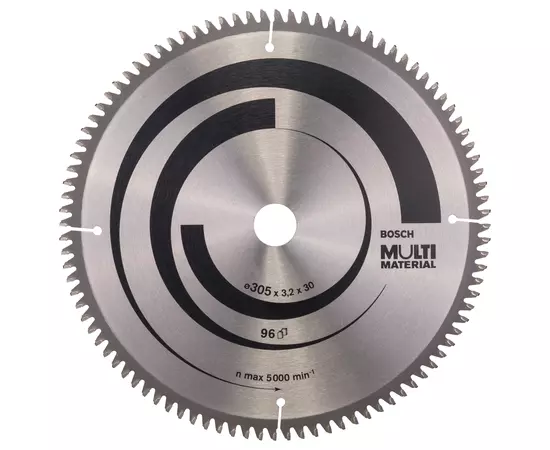 Пильний диск 305 x 30 мм, Z 96 для обробки алюмінію та дерева Multi Material BOSCH (2608640453), фото  | SNABZHENIE.com.ua
