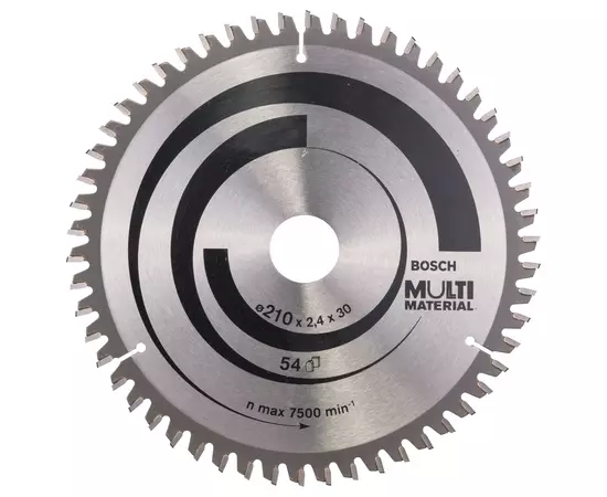 Пильный диск 210 x 30 мм, Z 54 для обработки алюминия и дерева Multi Material BOSCH (2608640511), фото  | SNABZHENIE.com.ua