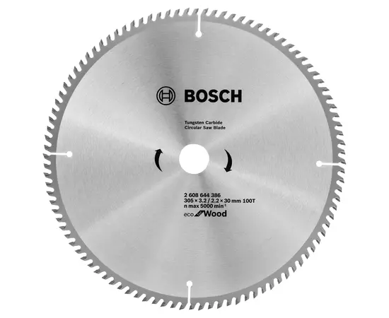 Пильный диск 305 x 30 мм, 100 T по дереву ECO Wood BOSCH (2608644386), фото  | SNABZHENIE.com.ua