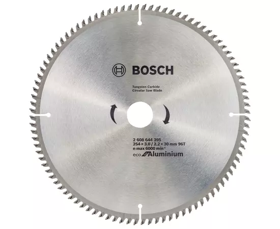 Пильний диск 254 x 30 мм, 96 T по алюмінію ECO Aluminium/Multi BOSCH (2608644395), фото  | SNABZHENIE.com.ua