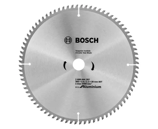 Пильний диск 305 x 30 мм, 80 T алюмінію ECO Aluminium/Multi BOSCH (2608644397), фото  | SNABZHENIE.com.ua