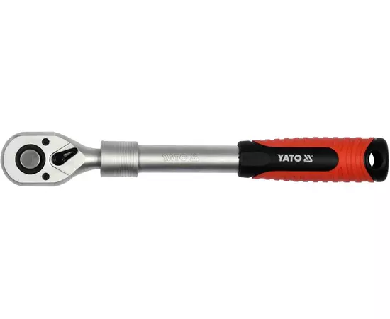Трещотка, квадрат 1/2", с телескопической ручкой длина 305 - 445 мм, 72 зубца YATO (YT-0299), фото  | SNABZHENIE.com.ua
