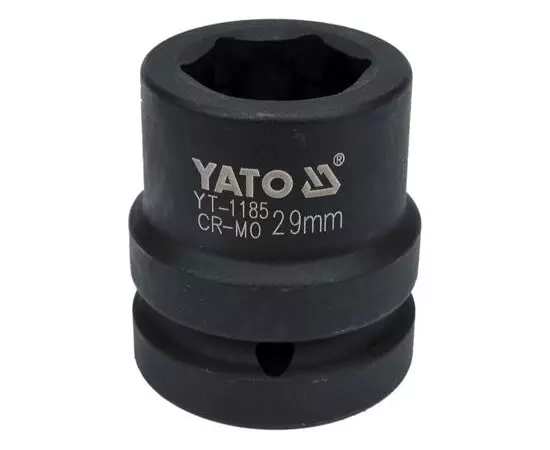 Головка торцевая ударная 6-гранная, 29 мм, квадрат 1, длина 60 мм YATO (YT-1185), фото  | SNABZHENIE.com.ua
