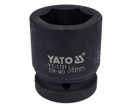 Головка торцевая ударная 6-гранная, 36 мм, квадрат 1, длина 65 мм YATO (YT-1191), фото  | SNABZHENIE.com.ua