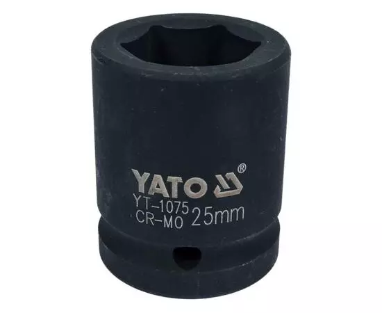Головка торцевая ударная 6-гранная, 25 мм, квадрат 3/4, длина 50 мм YATO (YT-1075), фото  | SNABZHENIE.com.ua