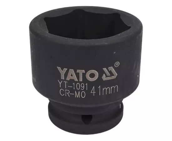 Головка торцевая ударная 6-гранная, 41 мм, квадрат 3/4, длина 57 мм YATO (YT-1091), фото  | SNABZHENIE.com.ua
