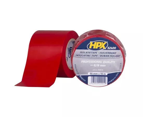 HPX 52400 - 50мм x 10м х 0,19мм, красная бандажная изолента, фото  | SNABZHENIE.com.ua