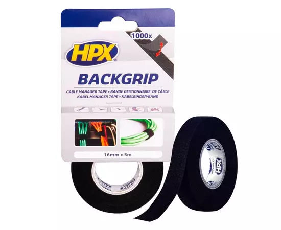 HPX BACKGRIP - 16мм x 5м - стяжка-липучка для бандажу кабелів, фото  | SNABZHENIE.com.ua