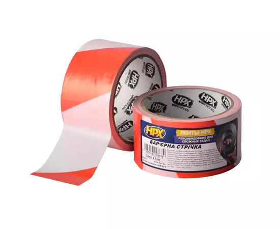 HPX Barrier Tape - 50мм x 50м  - высококачественная сигнальная лента для ограждения территорий, фото  | SNABZHENIE.com.ua