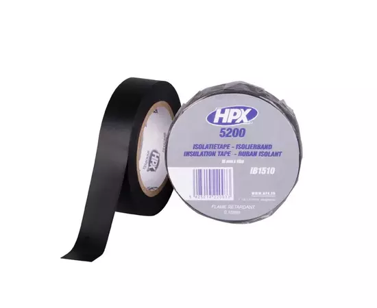 HPX 5200 - 15мм  x 10м, черная - профессиональная изоляционная лента, фото  | SNABZHENIE.com.ua