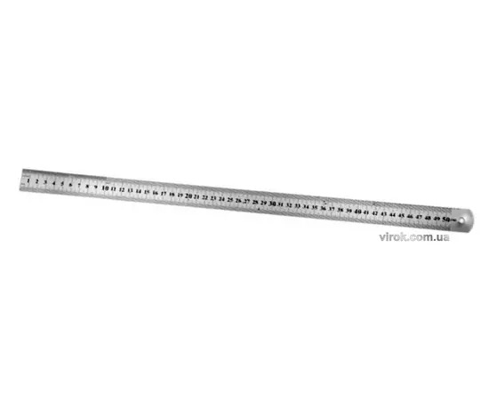 Лінійка двостороння гнучка з нержавіючої сталі STANLEY : L= 50 см, w= 13 мм. 2 метричні шкали, фото  | SNABZHENIE.com.ua
