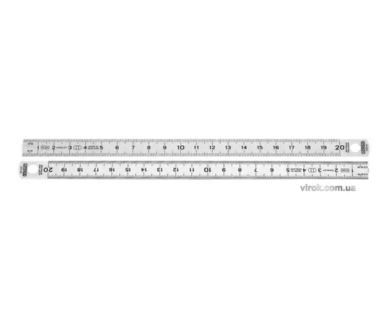 Лінійка двостороння гнучка з нержавіючої сталі STANLEY : L= 20 см, w= 13 мм. 2 метричні шкали, фото  | SNABZHENIE.com.ua