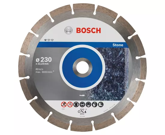 Алмазный отрезной круг 230 x 22,23 мм, Standard for Stone, 10 шт. BOSCH (2608603238), фото  | SNABZHENIE.com.ua