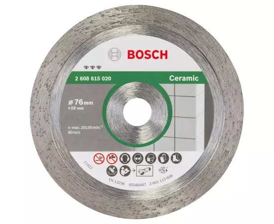 Алмазний відрізний круг 76 мм x 10 мм, Best for Ceramic, 1 шт. BOSCH (2608615020), фото  | SNABZHENIE.com.ua