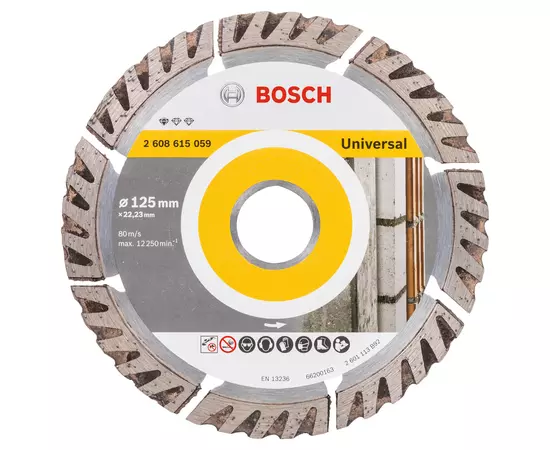Алмазний відрізний круг 125 x 22,23 мм, Standard for Universal BOSCH (2608615059), фото  | SNABZHENIE.com.ua
