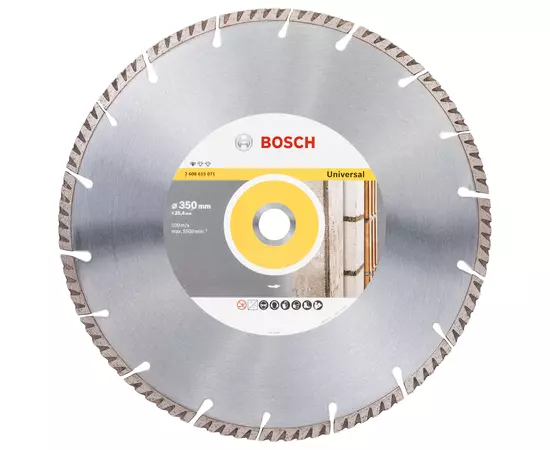 Алмазний відрізний круг 350 x 25,4 мм, Standard for Universal BOSCH (2608615071), фото  | SNABZHENIE.com.ua