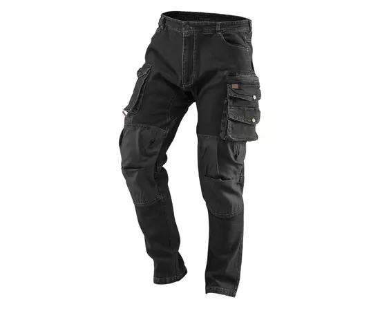 Робочі штани DENIM, чорні, розмір M NEO, фото  | SNABZHENIE.com.ua